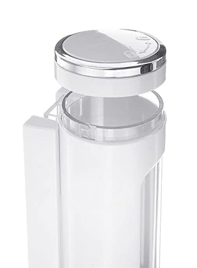 LAGET® 400ml Soap Dispenser for Wash Basin -Wall Mounted | Kitchen and Bathroom Accessories Items | Liquid Handwash Dispenser Bottle Capsule Design Pack of 2 (White) - Image 5