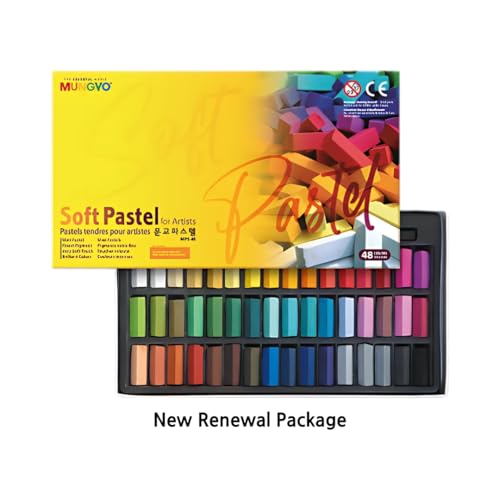 Mungyo Non Toxic Mungyo Soft Pastel Set of 48 Square Chalk - Image 3