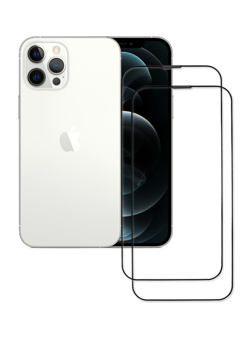 ACLIX 2 Pieces Antistatic ESD Dustproof Premium Quality High Definition Tempered Glass Screen Protector Designed For  iPhone 12 Pro Max - Image 1