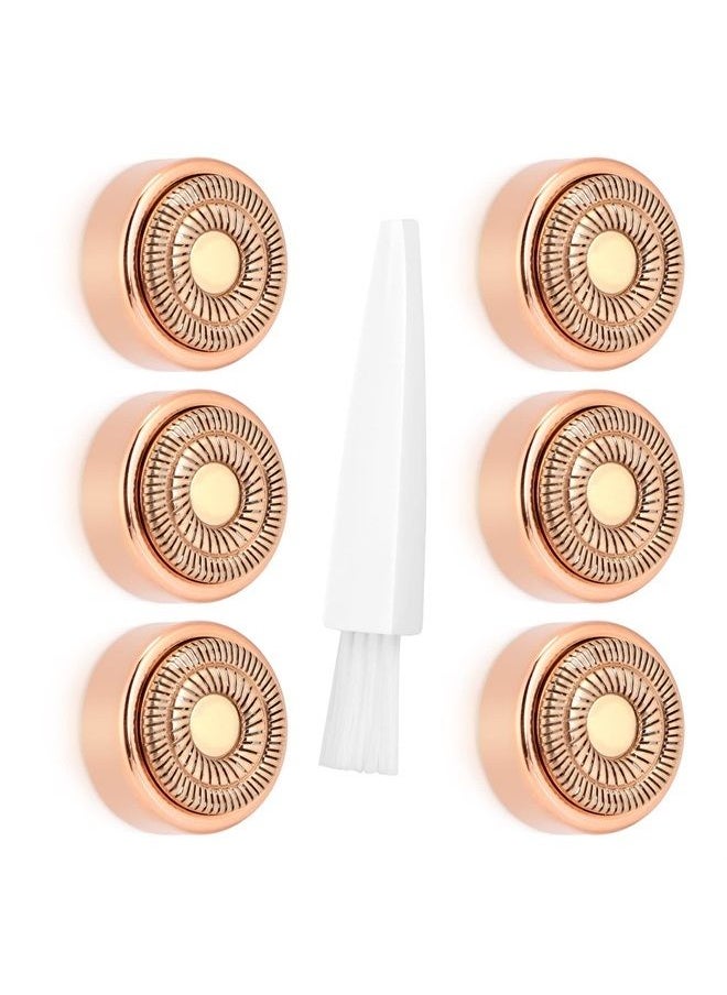 Color You Facial Hair Remover Replacement Heads Generation 2, Double Halo Replacement Heads for Finishing Touch Facial Hair Removal for Women, 18K Gold-Plated Replacement Heads for Facial Hair Remover (6 PCS)  - Image 1