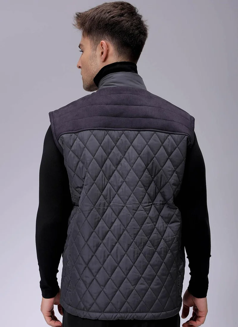 ذا انديان كراج كو Men Slim Fit Solid Puffer Jackets
