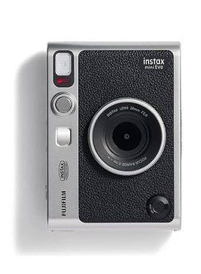 FUJIFILM Instax Mini EVO Hybrid Instant Camera – Black (USB-C) | Instant Print with Digital Preview, Creative Modes & Built-In Selfie Mirror With Pack Of 10 Films - Image 3