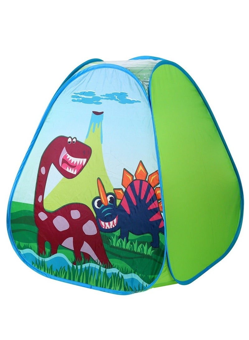 خيمة لعب للأطفال قابلة للطي للبنات والأولاد، خيمة ألعاب محمولة للأطفال، خيمة لعب منزلية منبثقة، لعبة خيمة للأطفال مع حقيبة حمل، بيت لعب للأطفال الصغار للاستخدام الداخلي والخارجي للأطفال من عمر 1-3 سنوات (ديناصور). - Image 4