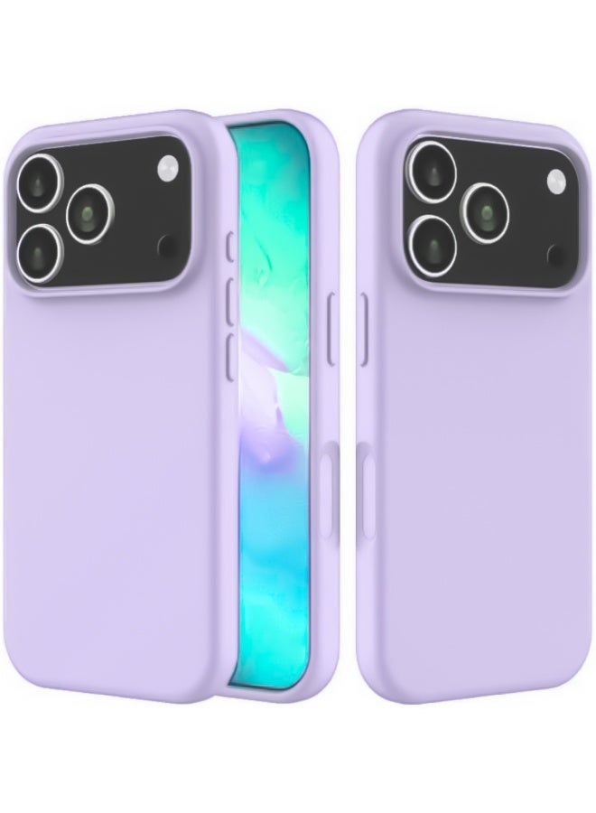 Compatible with iPhone 17 Pro Max Case Slim Liquid Silicone 4 Layers Soft Gel Rubber Shockproof Protective Phone Case with Anti Scratch Microfiber Lining (Moov)