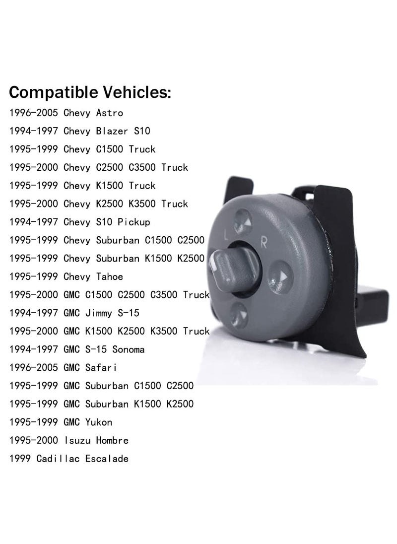 CULMKARI Power Mirror Control Switch LH Driver Side Fits for Chevy Astro GMC Suburban Replaces 15009690, 19209371, 901-000  - Image 2