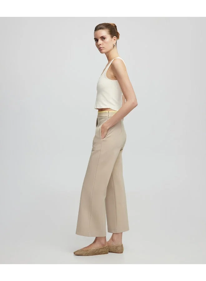 ابيكول بنطلون واسع بخصر متباين