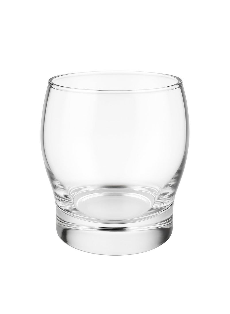 Raz Rock Glass Set 6-Piece – Clear Glass Drinkware for Water, Juice & Beverages – 150 ml / 200 ml / 250 ml - Image 3