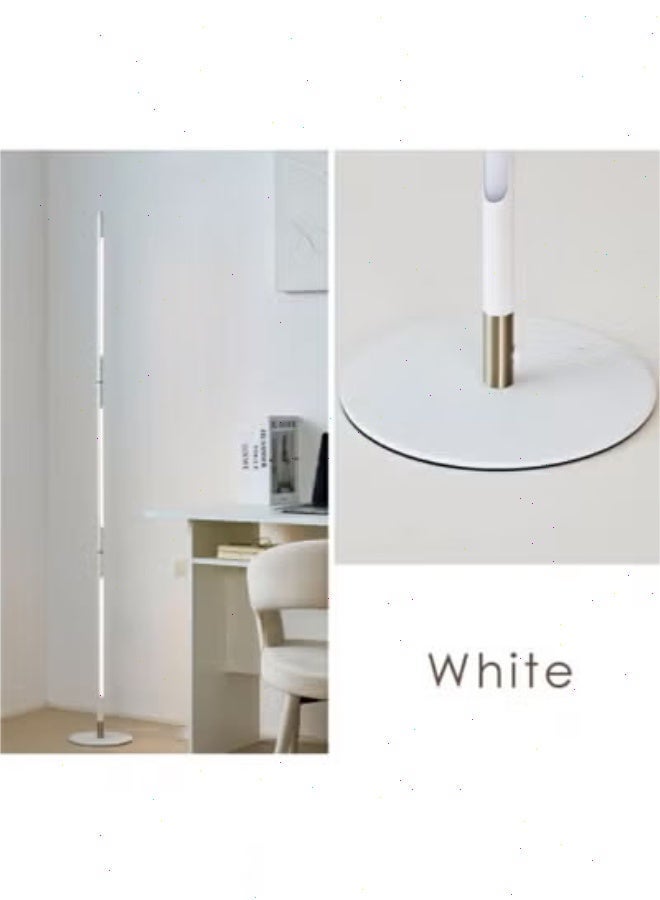 Floor Lamp LED Modern Standing Reading Light, Height 3 Levels & Rotatable, 3 Color & Stepless Brightness Dimmer for Living Room Corner Lamp, Office Task Light, White - Image 2