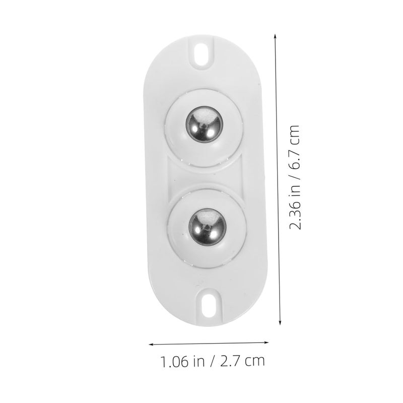 1 Pack Mini Adhesive Swivel Caster Wheels Double Design Easy Installation For Small Appliances - Image 5