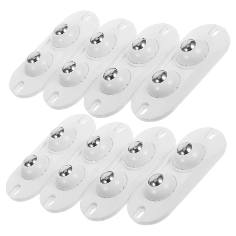 1 Pack Mini Adhesive Swivel Caster Wheels Double Design Easy Installation For Small Appliances - Image 2