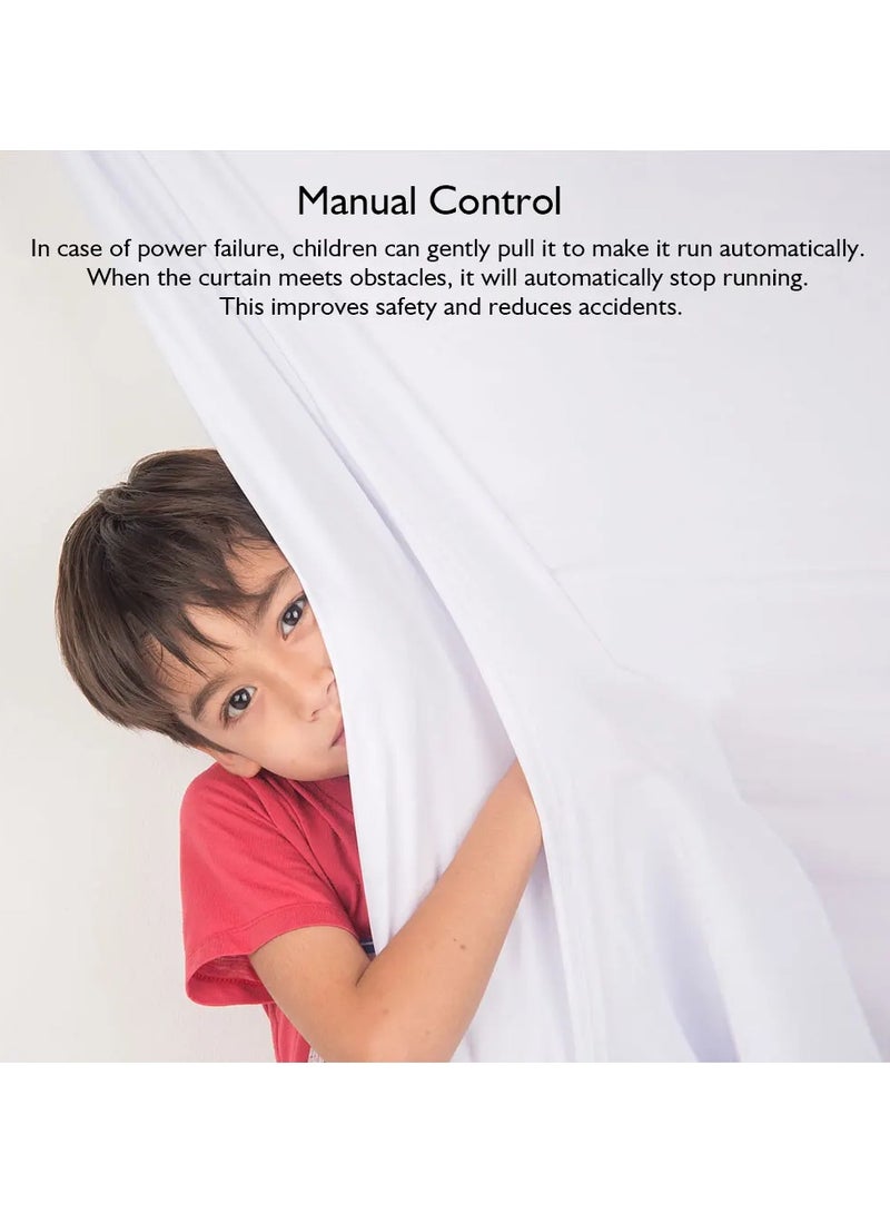 6th Generation Tuya ZigBee Battery Smart Curtains Motor With Remote USB Type with Fast Charge Electric Curtain for Window Alexa