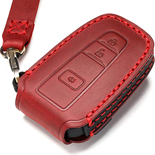 LYGKMU Car Key Fob Cover Case Compatible with Toyota Keyless Remote Control 2022202120202019201820172016 RAV4 Camry Corolla Avalon Tacoma Highlander 4Runner Tundra Prius Prado etcBNRed - Image 1