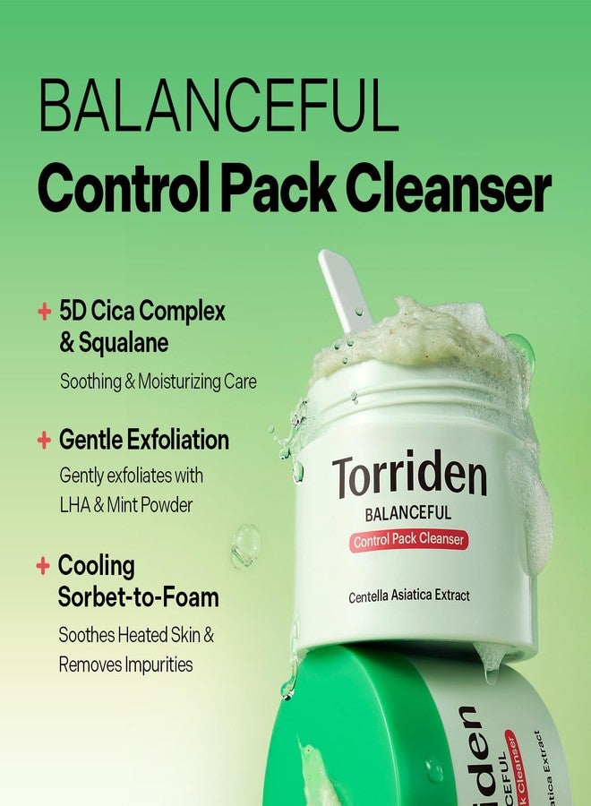 Torriden BALANCEFUL Control Pack Cleanser 120g (4.23 oz. | 2-in-1 Face Wash & Wash-Off Mask | Gentle Exfoliating Pack Cleanser for Sensitive Skin | 5D Cica Complex, LHA, Squalane | Korean Skin Care - Image 2