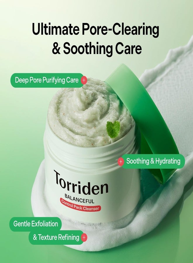 Torriden BALANCEFUL Control Pack Cleanser 120g (4.23 oz. | 2-in-1 Face Wash & Wash-Off Mask | Gentle Exfoliating Pack Cleanser for Sensitive Skin | 5D Cica Complex, LHA, Squalane | Korean Skin Care - Image 3