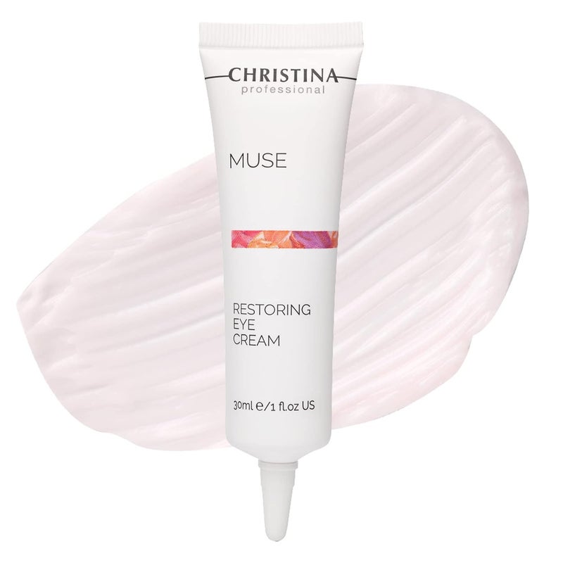 -CHRISTINA- CHRISTINA Muse Restoring Eye Cream  Diminishes Fine Lines Dark Circles and Signs of Aging  Formulated with Peptides for Lasting Rejuvenation 30ml