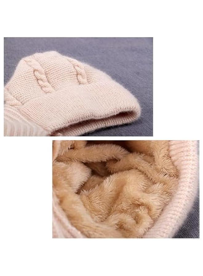 آي إس آي جزءا لا يتجزأ من نوع الأذن واقية من الرياح غطاء وشاح ، مرنة واقية من الحرارة الأذن محبوك قبعة ، وشاح مع غطاء للنساء في فصل الشتاء - Image 3