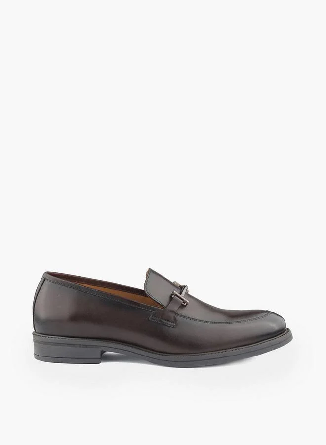 Duchini BROWN Men Metal Accent Slip-On Loafers for Men | Best Price UAE
