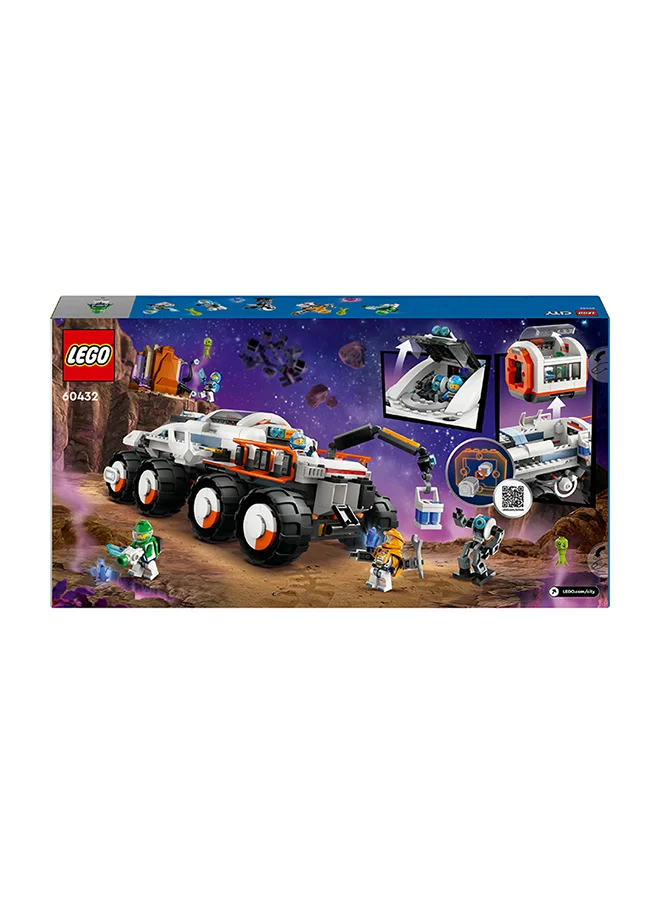 ليغو 60432 City Command Rover And Crane Loader Outer Space Toy Building Set, Gift Idea For Ages 7 And Over, 4 Astronaut Minifigures, Robot, 2 Alien Action Figures And Planet Setting (758 Pieces)