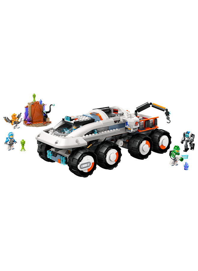 ليغو 60432 City Command Rover And Crane Loader Outer Space Toy Building Set, Gift Idea For Ages 7 And Over, 4 Astronaut Minifigures, Robot, 2 Alien Action Figures And Planet Setting (758 Pieces)