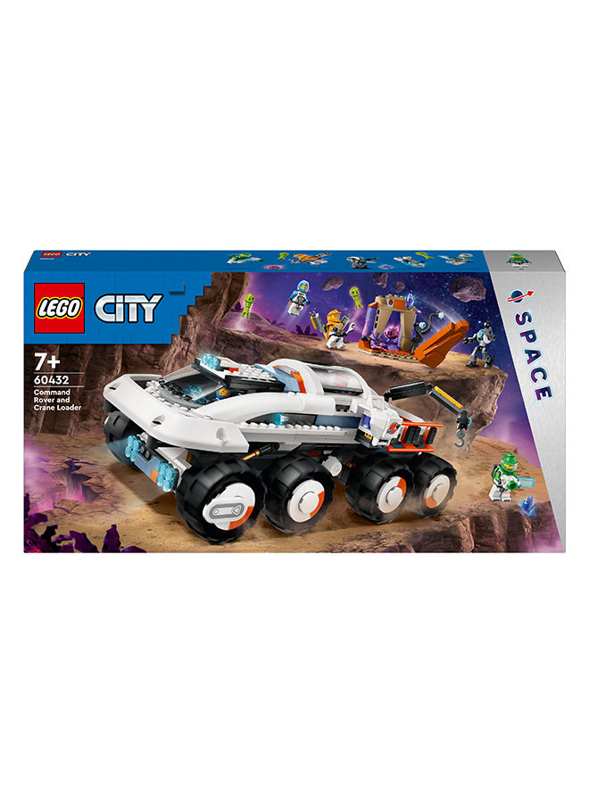 LEGO 60432 City Command Rover And Crane Loader Outer Space Toy Building Set, Gift Idea For Ages 7 And Over, 4 Astronaut Minifigures, Robot, 2 Alien Action Figures And Planet Setting (758 Pieces) - Image 2