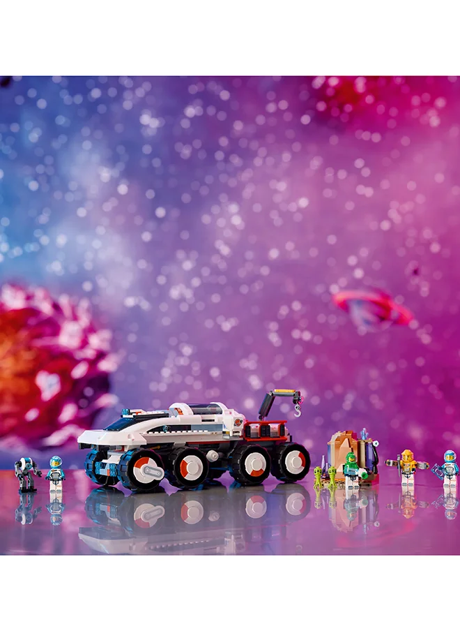 ليغو 60432 City Command Rover And Crane Loader Outer Space Toy Building Set, Gift Idea For Ages 7 And Over, 4 Astronaut Minifigures, Robot, 2 Alien Action Figures And Planet Setting (758 Pieces)