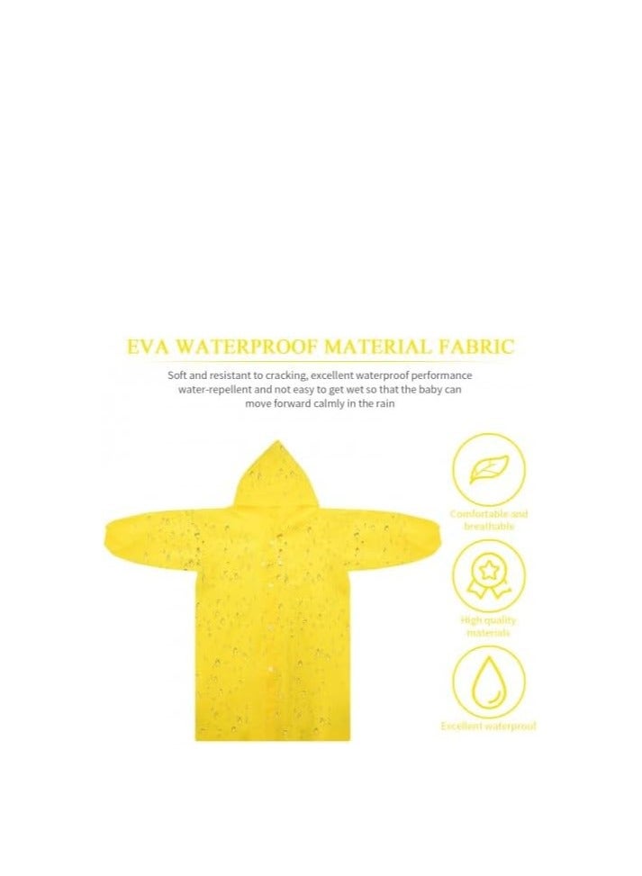 DIOTTI Raincoat for Kids, EVA Coat Reusable Poncho Jacket for Boys and Girls - Image 2