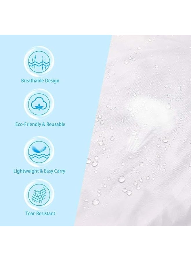 ديوتي قطعتان من بونشو المطر للأطفال، معاطف مطر قابلة لإعادة الاستخدام من مادة إي في إيه مع قلنسوة وأزرار للأولاد والبنات، أغطية مطر خفيفة الوزن ومقاومة للماء للسفر والمشي لمسافات طويلة والأنشطة الخارجية. - Image 4