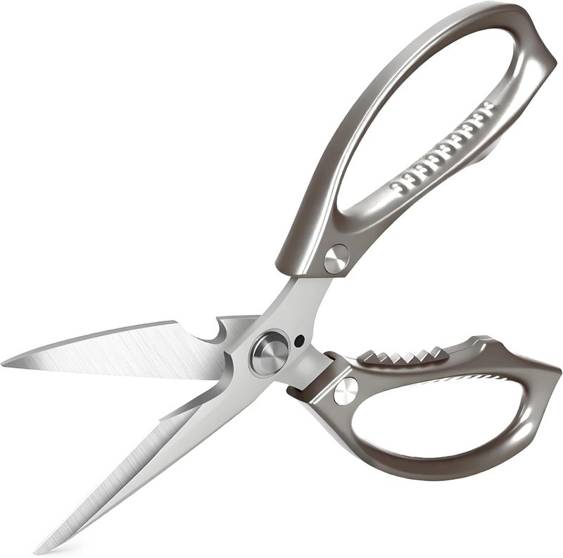 Honsen Kitchen Scissors, All Purpose，Ultra Sharp Meat Scissors，Heavy Duty Cooking Scissor，Dishwash Safe Stainless Steel Kitchen Shears for Food, Chicken Bones, Turkey - Image 3