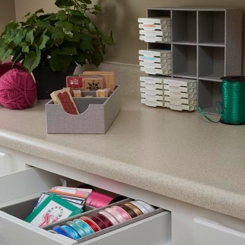 Household Essentials Grey 725-1 Deep Drawer Organizer Box for Storage | 12 in x 4 in x 3.13, Silver - Image 4