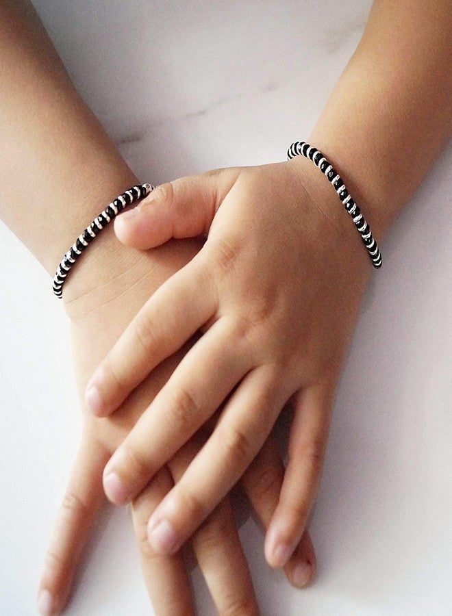 Jewelquick Designed 925 Sterling Silver Baby Nazariya Bracelet for Baby boys & Girls | Comfortable & Adjustable | Weight 5 gm (6month - 2 years) - Image 5