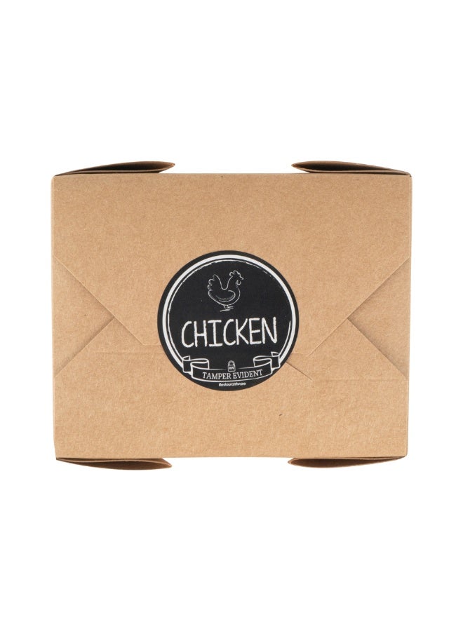 Restaurantware Label Tek 2 Inch Tamper-Evident Stickers For Chicken, 500 Rolled Tamper Seal Stickers - Chalkboard Design, For Safe Food Delivery, Black With White Font Plastic To Go Stickers - Image 2