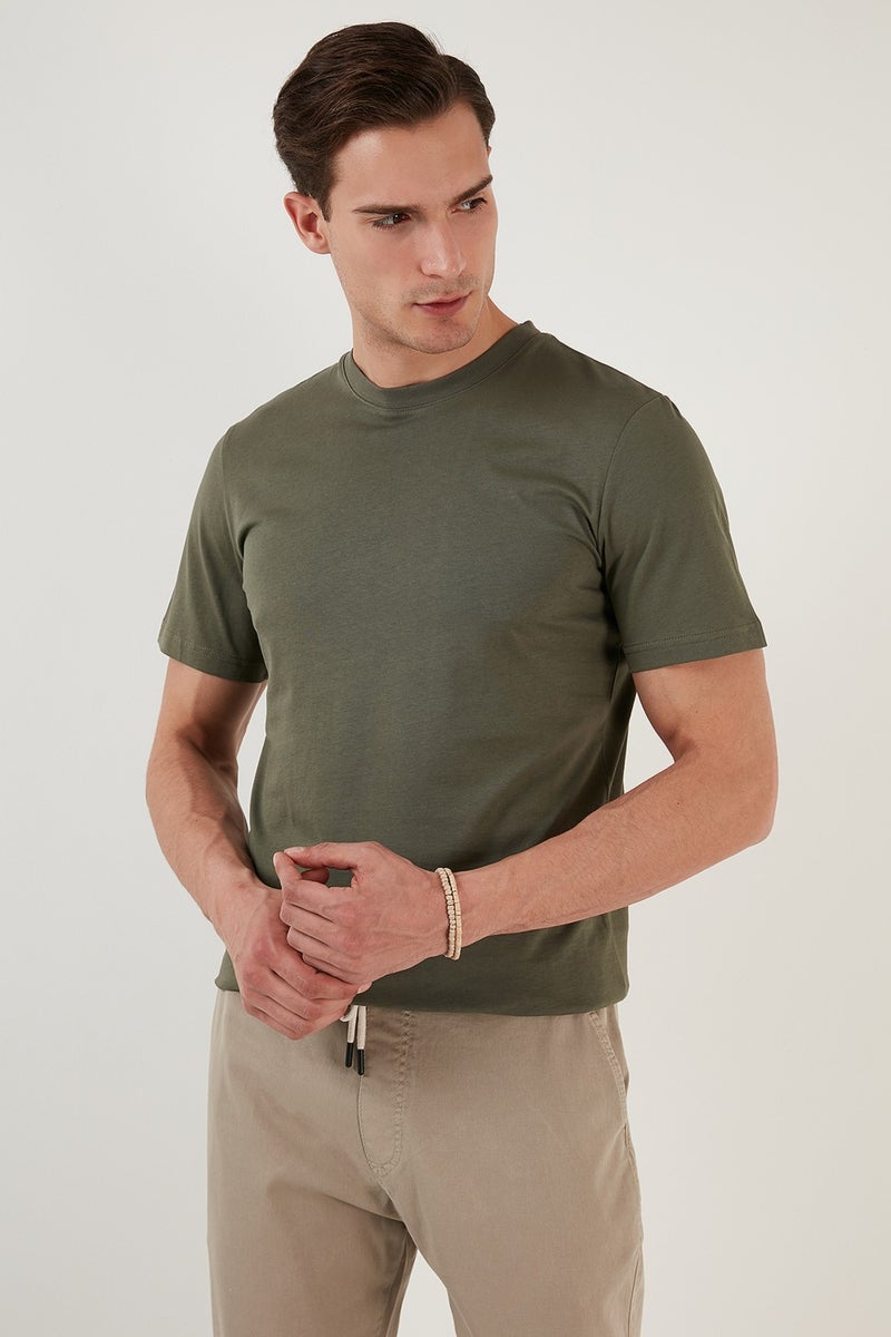Buratti 100% Cotton Regular Fit Crew Neck T Shirt Men's T Shirt 5902511  - Image 3
