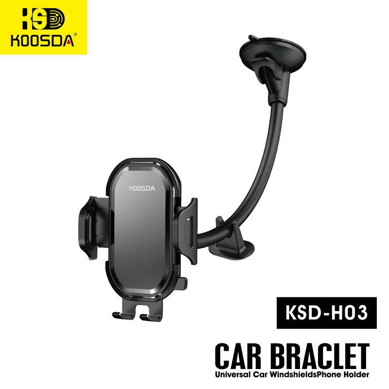 KOOSDA KSD-H03 Premium Car Windshield Phone Holder – Secure & Easy Mounting - Image 1