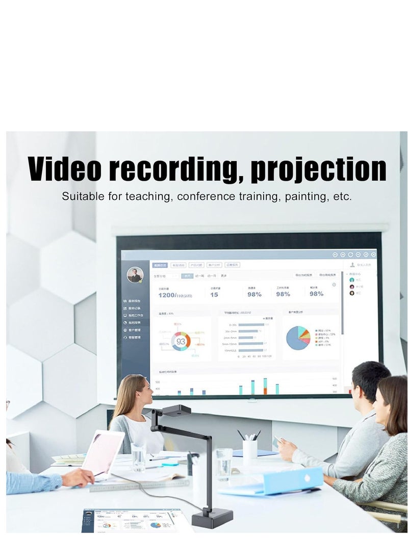 KASTWAVE - USB Document Camera, 4K Ultra HD 16MP Document Webcam with Adjustable Angle, Auto Manual Focus, Brightness Adjustment for Distance Learning, Remote Teaching, Web Conferencing - Image 1