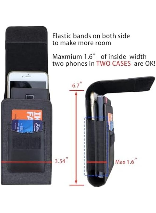 إيروريكس جراب هاتف اثنان في واحد مع جراب هاتف مزدوج مع مشبك حزام جراب هاتف متعدد بإغلاق فيلكرو جراب هاتف مزدوج جراب هاتف مزدوج لهاتف أقل من 6.1 بوصة آيفون 13 برو ماكس 12 برو ماكس G22 Edge 30 برو - Image 2