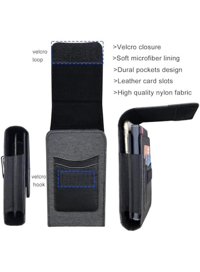 إيروريكس جراب هاتف اثنان في واحد مع جراب هاتف مزدوج مع مشبك حزام جراب هاتف متعدد بإغلاق فيلكرو جراب هاتف مزدوج جراب هاتف مزدوج لهاتف أقل من 6.1 بوصة آيفون 13 برو ماكس 12 برو ماكس G22 Edge 30 برو - Image 3