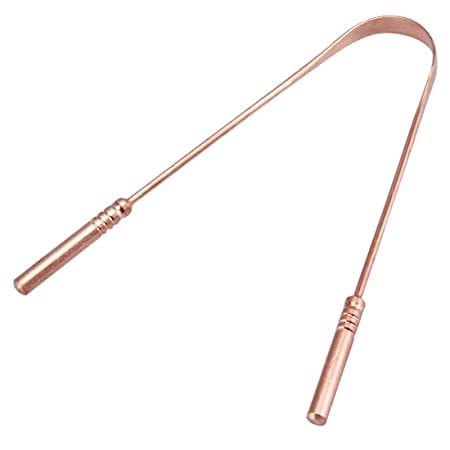 SVShoperzone Pure Copper Tongue Cleaner Anti bacterial Ayurveda Holy or Scraper Cleaner/Scapper Antimicrobial Ayurvedic, Antibacterial Hygiene scrapper Oral Tongue Scrapper for Men and Women (2) - Image 1