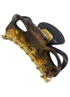 CAMILA Paris Cp3241 French Hair Clip For Women Black And Gold Girls Hair Claw Clips Jaw Fashion Durable And Styling Hair Accessories For Women Strong Hold No Slip Grip Made In France  - Image 1
