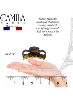 CAMILA Paris Cp3241 French Hair Clip For Women Black And Gold Girls Hair Claw Clips Jaw Fashion Durable And Styling Hair Accessories For Women Strong Hold No Slip Grip Made In France  - Image 4