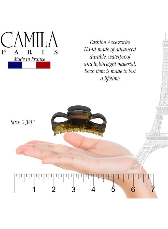 CAMILA Paris Cp3241 French Hair Clip For Women Black And Gold Girls Hair Claw Clips Jaw Fashion Durable And Styling Hair Accessories For Women Strong Hold No Slip Grip Made In France - Image 4