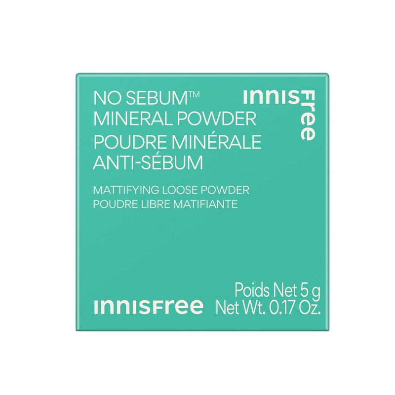 innisfree No Sebum Matte Mineral Powder, Korean Loose Setting Powder for Blurring, Shine Control, Fragrance-Free, Translucent - Image 2