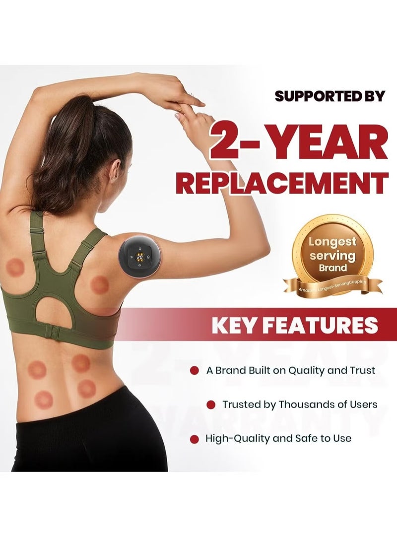 ELTRAZONE - Advanced Smart Dynamic Cupping Therapy Set – 4-in-1 Vacuum Massage System with Cellulite Massager and Gua Sha Tool, 12-Level Adjustable Suction and Heat, Deep Tissue Muscle Recovery, Pain Relief, and Red Light Therapy - Image 1