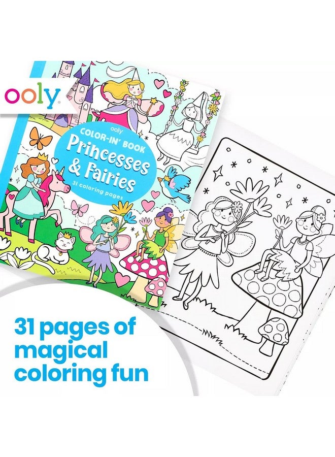 Ooly Coloring Book For Toddlers, Fun Activity Coloring Pages For Kids, 31 Perforated Pages 8"X10" To Hang, Great Kid'S Activities For School, Birthday Parties, Stocking Stuffer [Princesses & Fairies] - Image 2