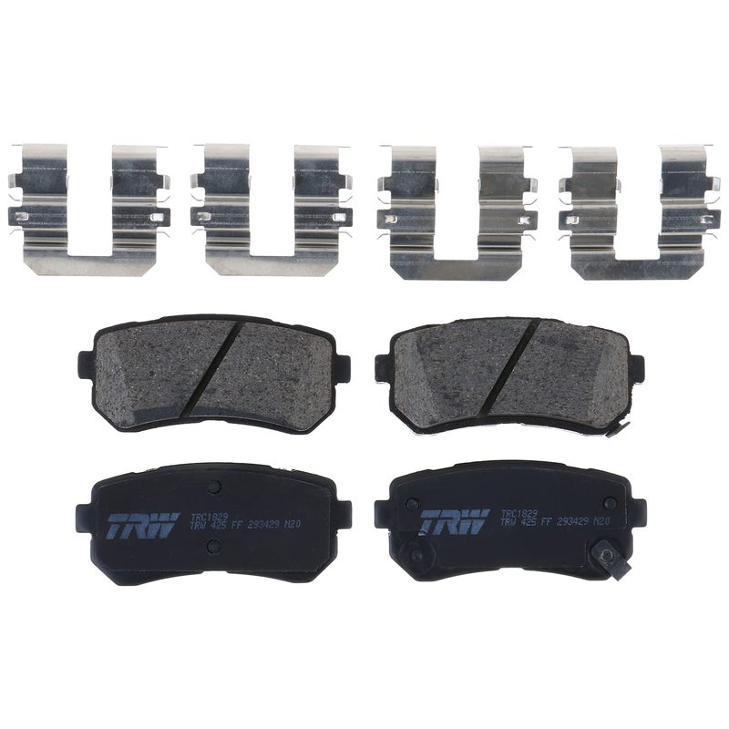 TRW Pro TRC1829 Disc Brake Pad Set For Kia Optima 20162019 Rear And Other Applications
