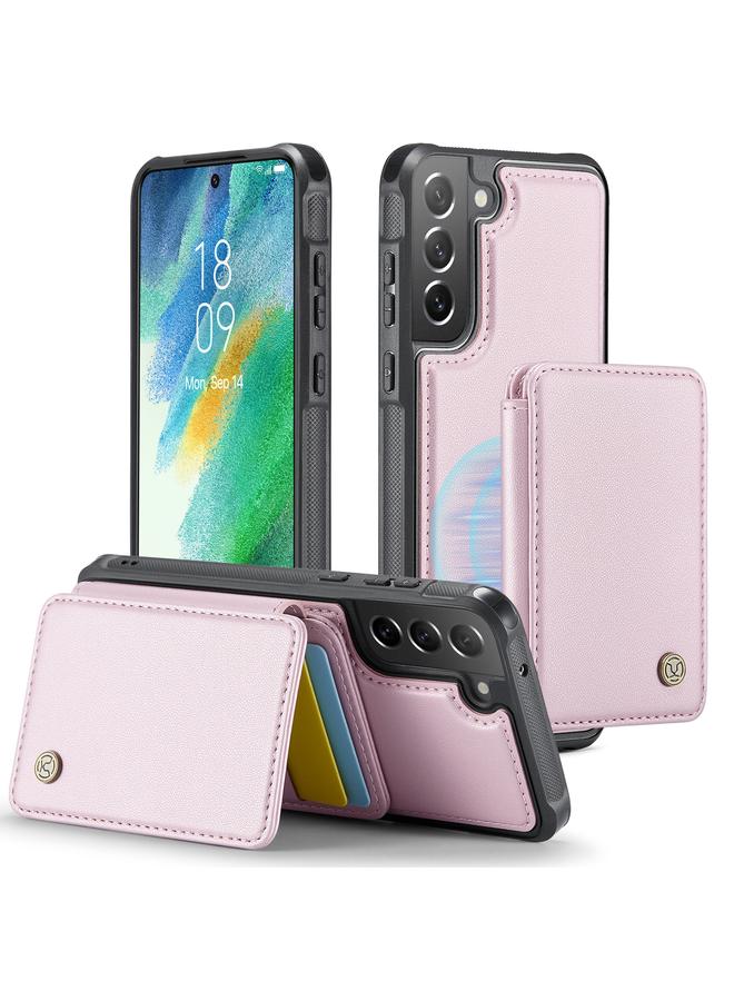 Case For Samsung Galaxy S21 FE 5G J05 Business Magnetic Style RFID Leather Phone Case