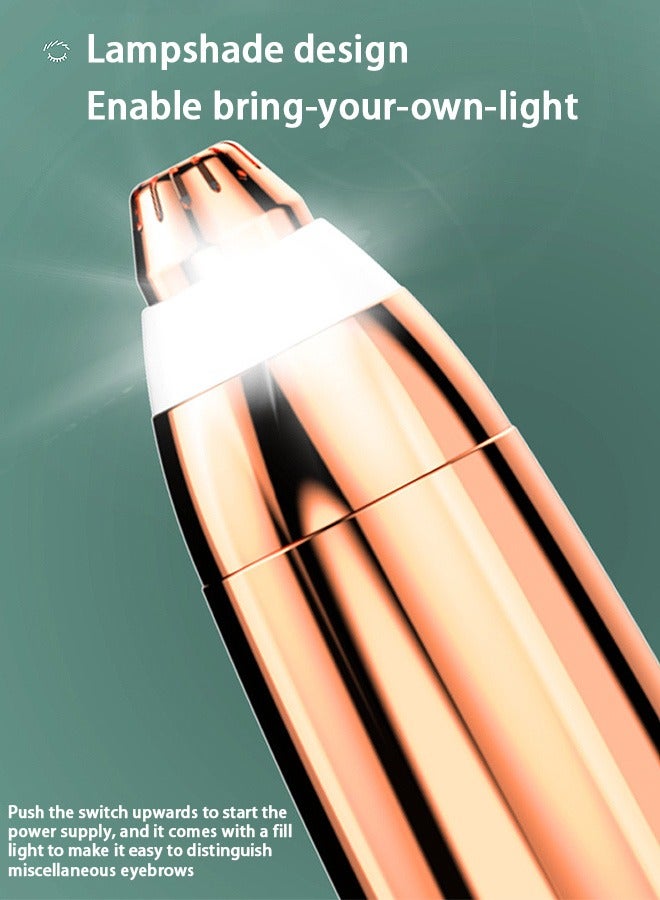 Electric Eyebrow Trimmer, 2 in 1 Epilators, Rechargeable Facial Hair Trimmer (Green) - Image 4