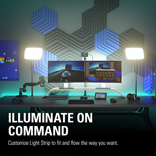 Elgato Light Strip Connector Set - Customise Your Lighting in Gaming, Streaming and Home Setups with a T-Connector, Corners, Extension Cables, and More, Compatible Light Strip - Image 2
