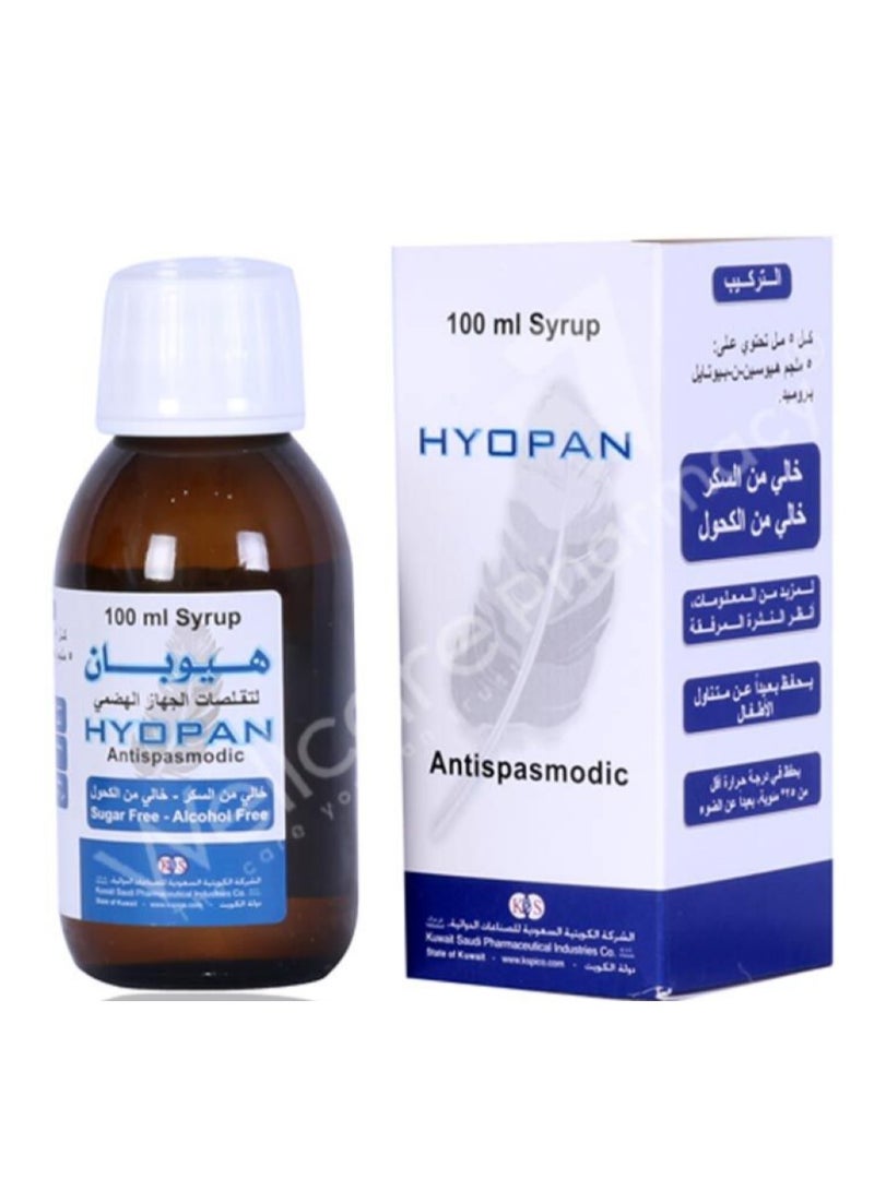 HYOPAN HYOPAN 5 MG/5 ML SYRUP 100ml 