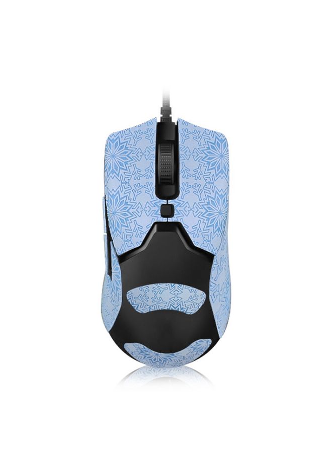 BURAQ Snowflake Pattern Anti-slip Mouse Stickers For Razer Viper Mini Blue Full Surround - Image 1