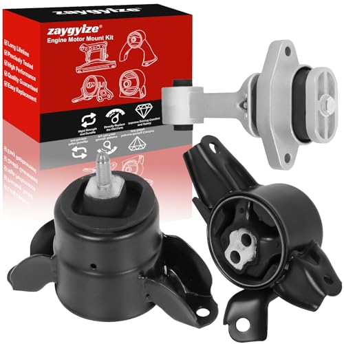 zaygyize 3 Pcs Engine Motor Transmission Mount Compatible with Hyundai Accent 20122017 Veloster for Kia RioForte 16LElantra 20112016Coupe 2014 18L 9797 9758 9761 A71004 A71029 A71020 - Image 1